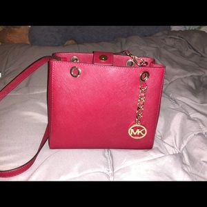Deep red Michael kors mini bag